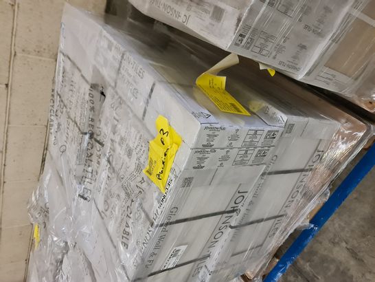 PALLET OF APPROXIMATELY 40 BRAND NEW CARTONS OF 5  WHITE GLOSS FIELD GLAZED TILES - 60X30X1.1CM