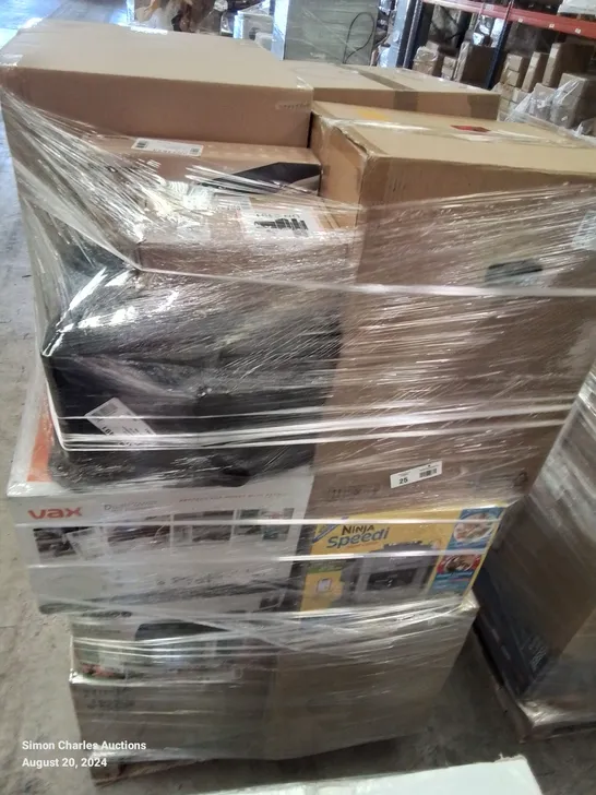 PALLET OF APPROXIMATELY 32 UNPROCESSED RAW RETURN HOUSEHOLD AND ELECTRICAL GOODS TO INCLUDE;