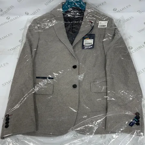 HARRY BROWN WEDDING WOOL MIX SLIM FIT JACKET IN LIGHT GREY SIZE 44