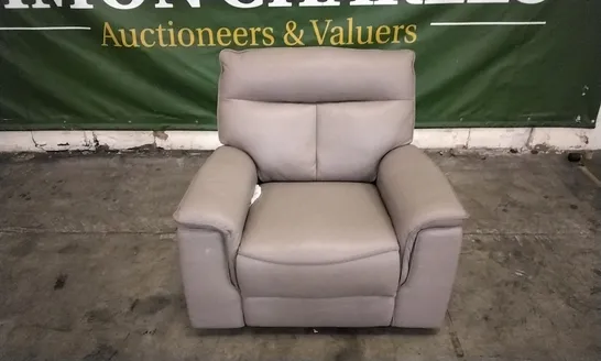 QUALITY BRITISH DESIGNED & MANUFACTURED G PLAN KINGSBURY POWER RECLINER ARMCHAIR IN CAMBRIDGE TAUPE LEATHER