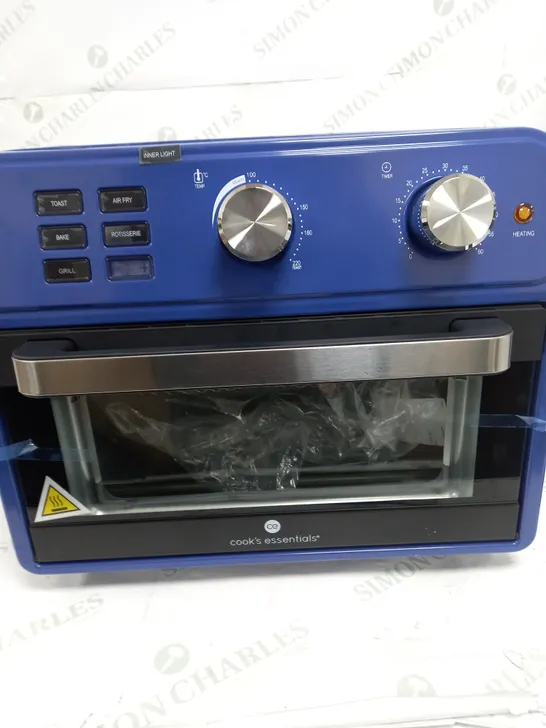 BOXED COOK'S ESSENTIAL 21-LITRE AIRFRYER OVEN IN BLUE 