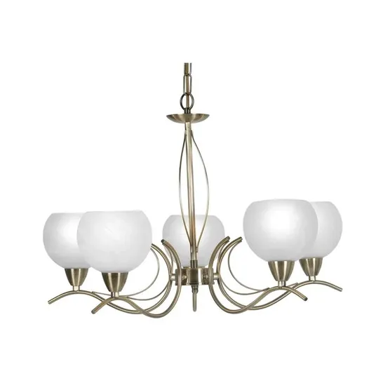 BOXED TINA 5-LIGHT SHADED CHANDELIER (1 BOX)