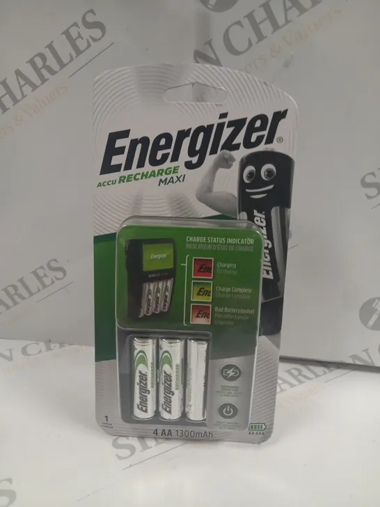 ENERGIZER ACCU RECHARGE MAXI BATTERIES AND CHARGER