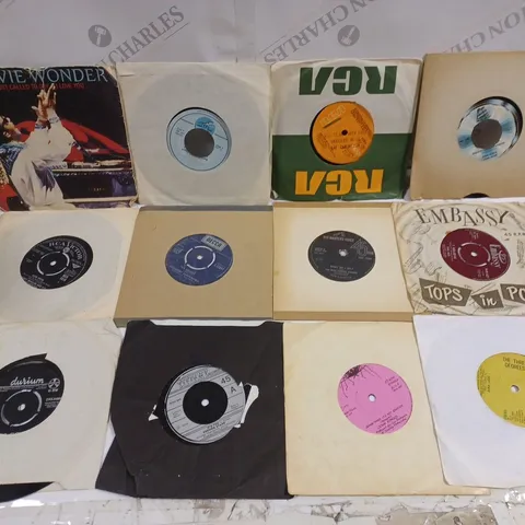 APPROXIMATELY 20 ASSORTED VINYL RECORDS TO INCLUDE ADAM AND THE ANTS, BLONDIE, NINA SIMONE ETC 