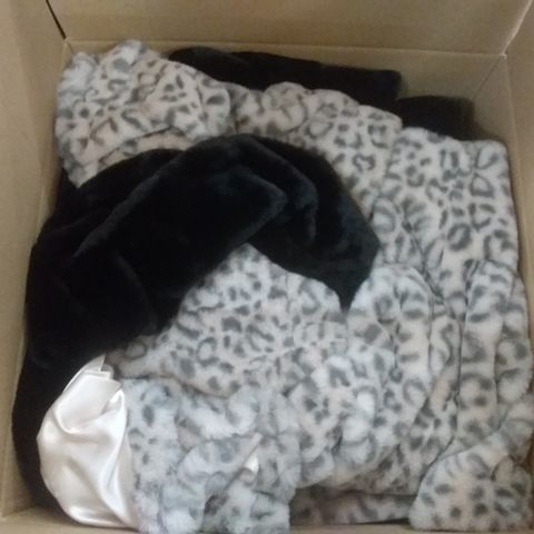 BOX OF ASSORTED BLANKETS 