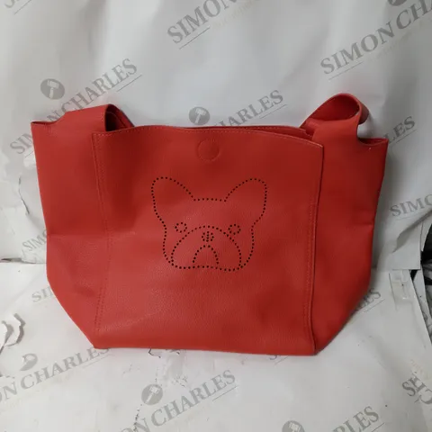 BENDELISI ORANGE HANG BAG WITH DOG FACE