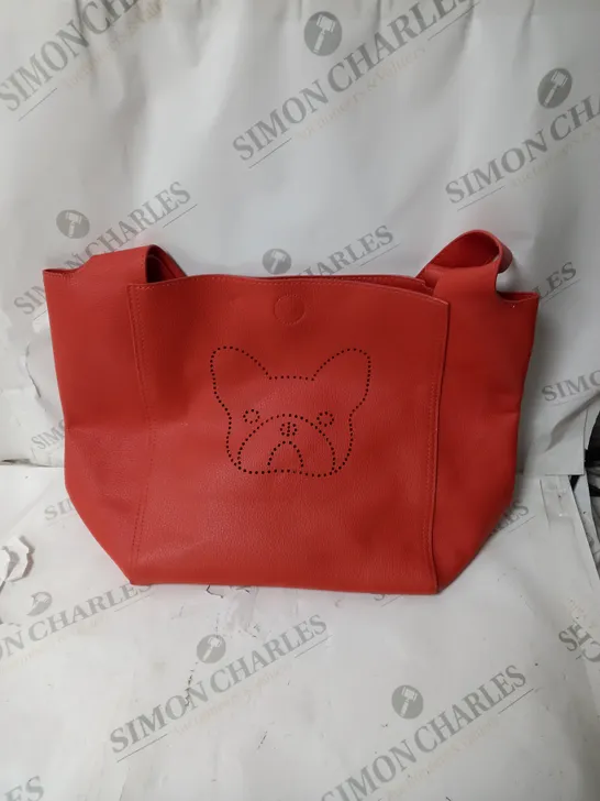 BENDELISI ORANGE HANG BAG WITH DOG FACE