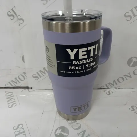 YETI RAMBLER 25oz STRAW MUG IN COSMIC LILAC