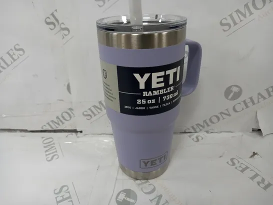 YETI RAMBLER 25oz STRAW MUG IN COSMIC LILAC