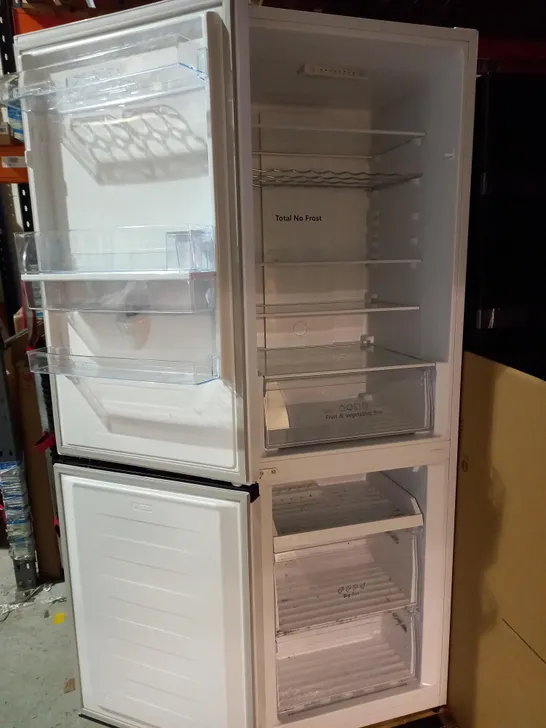 HISENSE RB390N4WW1 FREESTANDING 60/40 FRIDGE FREEZER 300 LITRE CAPACITY TOTAL NO FROST NON-PLUMBED WATER DISPENSER - WHITE - F RATED - 60CM.  COLLECTION ONLY 