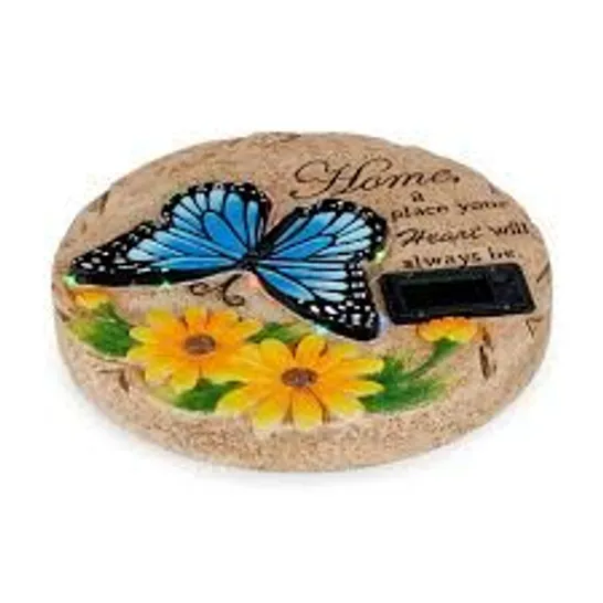 HOME2GARDEN SOLAR LED BUTTERFLY STEPPING STONE