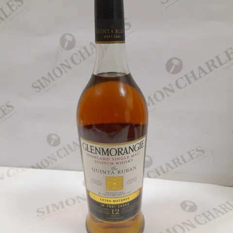 GLENMORANGIE HIGHLAND SINGLE MALT SCOTCH WHISKY THE QUINTA RUBAN EXTRA MATURED IN PORT CASKS 12 YEARS OLD 70CL