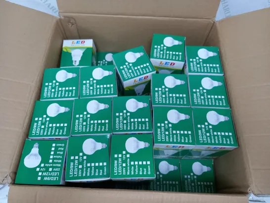 APPROXIMATELY 40 LED-B22 9WATT COOL WHITE LIGHT BULBS