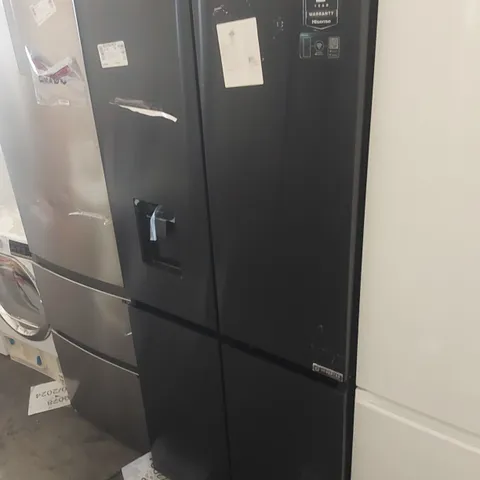 HISENSE RQ5P470SMFE WIFI CONNECTED AMERICAN FRIDGE FREEZER 482 LITERS BLACK - UNPROCESSED RAW RETURN