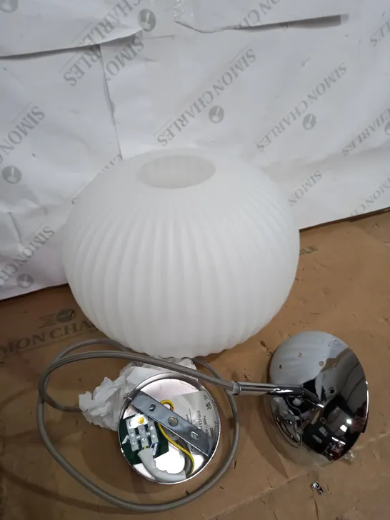 JOHN LEWIS PLEAT GLOBE CEILING LIGHT 