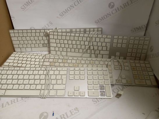 LOT OF 5 APPLE WIRED KEYBOARDS