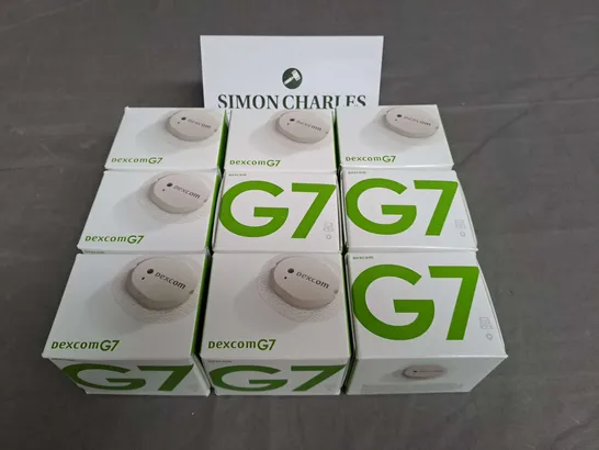 LOT OF 9 BRAND NEW DEXCOM G7 SENSORS