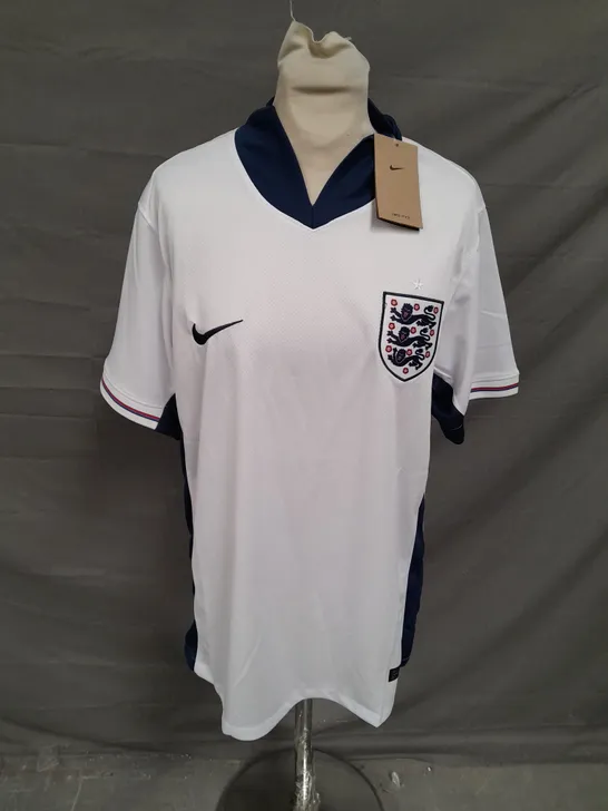 NIKE ENGLAND FOOTBALL TOP IN WHITE SIZE L