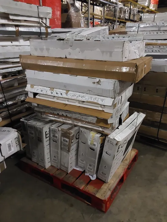 PALLET OF APPROXIMATELY 12 X ASSORTED UNTESTED TVS. BRANDS, MODELS AND CONDITIONS VARY