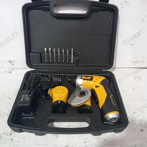 WOLF MULTI HEAD CORDLESS 3.6V LITHIUM ION SCREWDRIVER