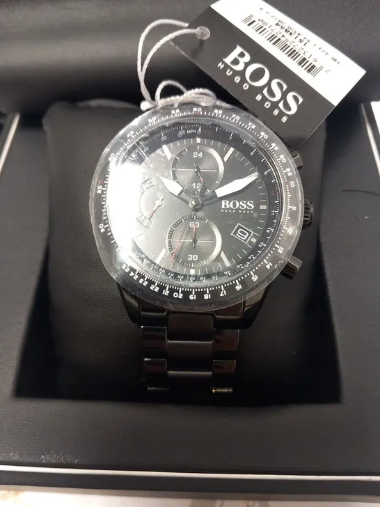 BOXED HUGO BOSS PILOT EDITION WRIST WATCH