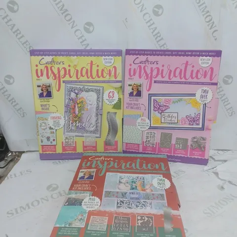 CRAFTERS INSPIRATION BOOKS WITH STAMP SET AND STENCILS INSIDE