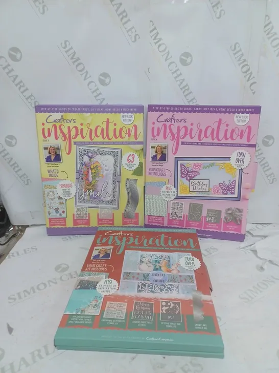 CRAFTERS INSPIRATION BOOKS WITH STAMP SET AND STENCILS INSIDE