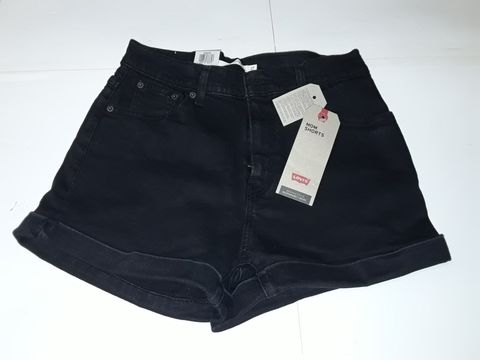 PAIR OF LEVIS MOM SHORTS IN BLACK - 27