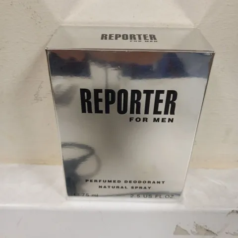 6 BOXED REPORTER FOR MEN PERFUMED DEODORANT NATURAL SPRAY 75ML