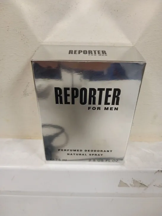 6 BOXED REPORTER FOR MEN PERFUMED DEODORANT NATURAL SPRAY 75ML