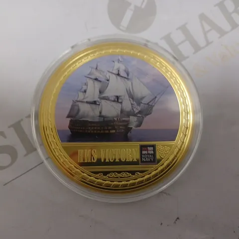 HMS VICTORY SHIPS OF THE ROYAL NAVY COLLECTABLE COIN