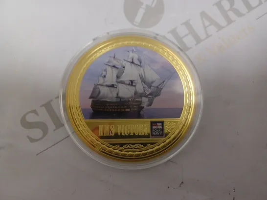 HMS VICTORY SHIPS OF THE ROYAL NAVY COLLECTABLE COIN