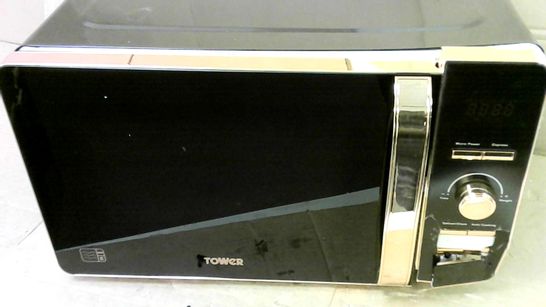 TOWER T24021 DIGITAL SOLO MICROWAVE - BLACK AND ROSE GOLD