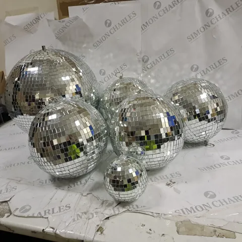 BOX OF 6 DISCO BALLS