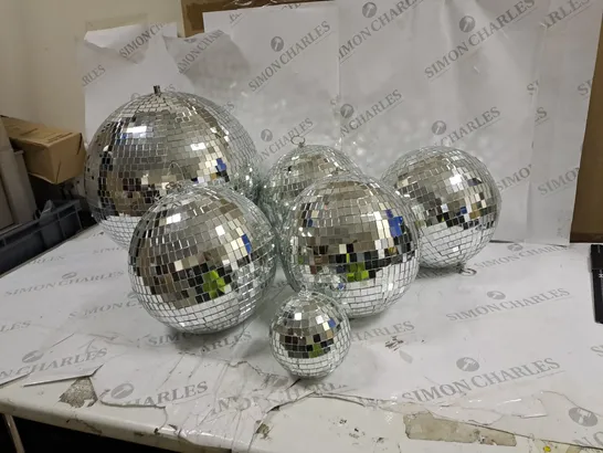 BOX OF 6 DISCO BALLS