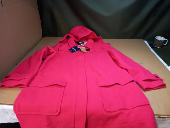 HOODED RASPBERRY WOOLSDALE JACKET UK SIZE 18