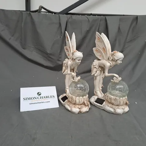 BOXED GARDEN REFLECTIONS SET OF 2 SOLAR FAIRIES