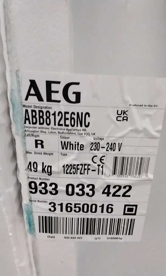 AEG ABB812E6NC REFRIGERATOR RRP £917.00