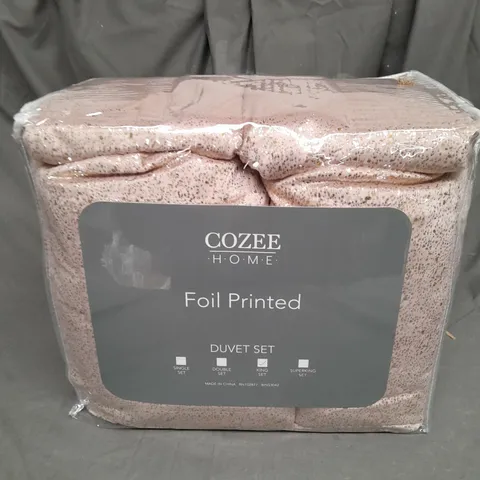 OUTLET COZEE HOME ULTRASUEDE & VELVETSOFT 4 PIECE DUVET SET - KING