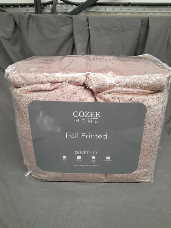 OUTLET COZEE HOME ULTRASUEDE & VELVETSOFT 4 PIECE DUVET SET - KING