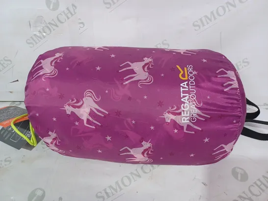 REGATTA ROARY KIDS SLEEPING BAG UNICORN