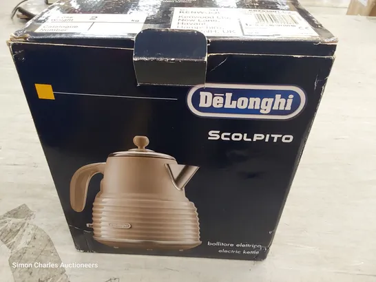 DELONHI SCOLPITO KETTLE - BEIGE RRP £124.99