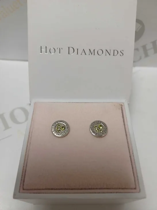 HOT DIAMONDS DIAMANTE STUD EARRINGS 