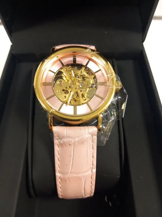 GAMAGES OF LONDON LIMITED LADIES HELM IN  GOLD PINK