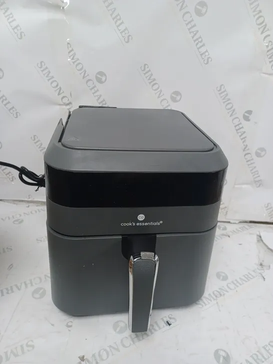 COOK'S ESSENTIALS 5.8L AIR FRYER IN SLATE GREY - VISABLE DAMAGE 