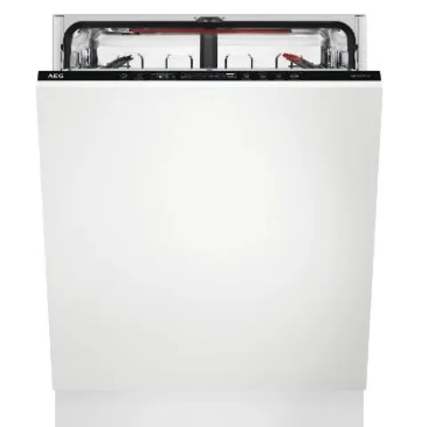 AEG 7000 SERIES FSE84607P FULLY INTEGRATED STANDARD DISHWASHER - WHITE CONTROL PANEL WITH SLIDING DOOR FIXING KIT - C RATED