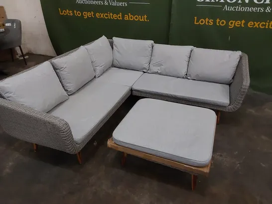 BRAND NEW AMERICANA CONTEMPORARY GARDEN AND PATIO CORNER SOFA & COFFEE TABLE  RRP £995