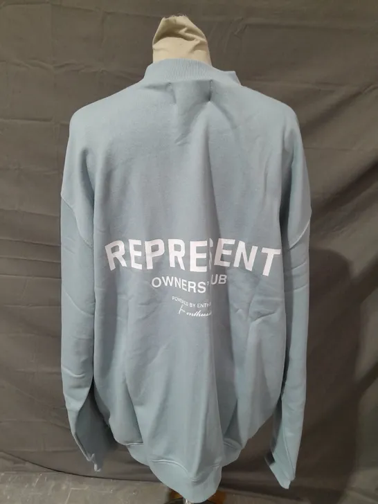 REPRESENT LIGHT BLUE OWNERS CLUB JUMPER - LARGE