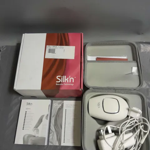 BOXED SILK'N INFINITY PERMANENT HAIR REDUCTION DEVICE IN WHITE