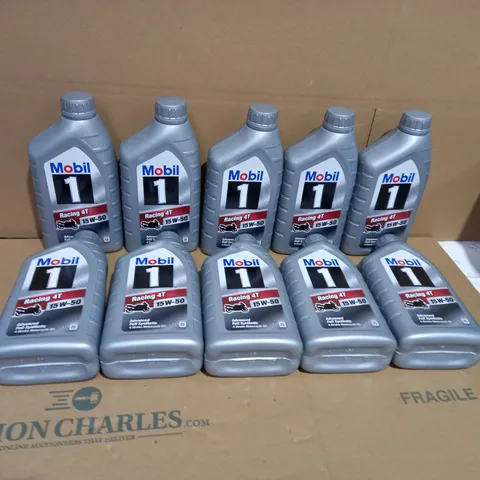 10 * BOTTLES OF 1L RACING 4T ADVANCED FULL SYNTHETIC 4 STROKE MOTORCYCLE OIL